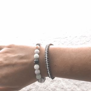 Luna-Amazonite Bead Bracelet
